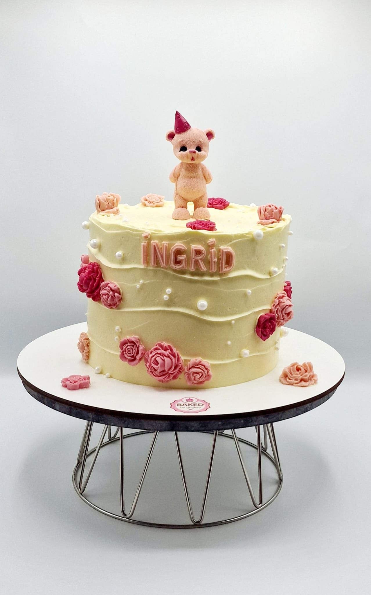 Bespoke custom celebration cake for Girls & Fairytales handcrafted by Nicoleta
